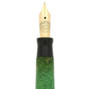 SCARCE 1929 SHEAFFER JADE GREEN STANDARD SIZE RING TOP BALANCE FOUNTAIN PEN RESTORED OFFERED BY ANTIQUE DIGGER