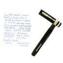 CIRCA 1929 SHEAFFER SENIOR FLAT TOP JET BLACK FOUNTAIN PEN RESTORED OFFERED BY ANTIQUE DIGGER