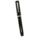 CIRCA 1929 SHEAFFER SENIOR FLAT TOP JET BLACK FOUNTAIN PEN RESTORED OFFERED BY ANTIQUE DIGGER