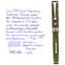STICKERED CIRCA 1929 WAHL EVERSHARP BRAZILIAN GREEN GOLD SEAL DECOBAND FOUNTAIN PEN OFFERED BY ANTIQUE DIGGER