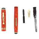 SCARCE CIRCA 1930 CARTER'S CORAL SLENDER STUBBY STREAMLINE FOUNTAIN PEN RESTORED OFFERED BY ANTIQUE DIGGER