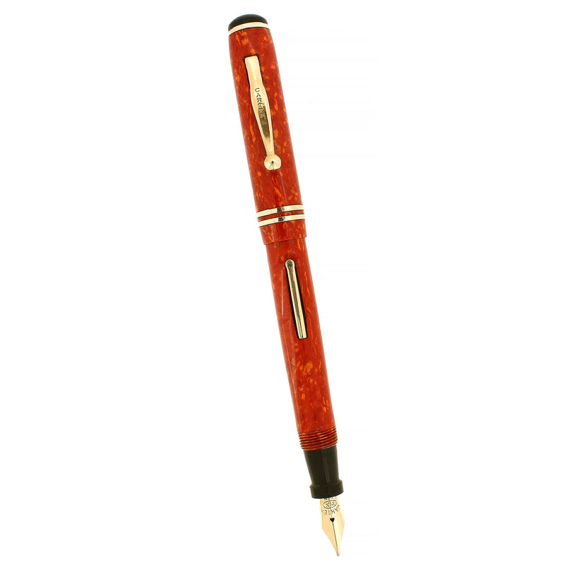 SCARCE CIRCA 1930 CARTER'S CORAL SLENDER STUBBY STREAMLINE FOUNTAIN PEN RESTORED OFFERED BY ANTIQUE DIGGER