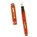SCARCE CIRCA 1930 CARTER'S CORAL SLENDER STUBBY STREAMLINE FOUNTAIN PEN RESTORED OFFERED BY ANTIQUE DIGGER