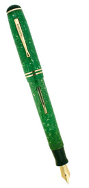 RARE C1930 OVERSIZED CARTER'S STREAMLINE JADE FOUNTAIN PEN RESTORED OFFERED BY ANTIQUE DIGGER