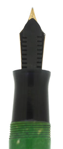 RARE C1930 OVERSIZED CARTER'S STREAMLINE JADE FOUNTAIN PEN RESTORED OFFERED BY ANTIQUE DIGGER