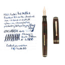 C1930S CARTER'S MOTTLED RED STANDARD STREAMLINE FOUNTAIN PEN RESTORED OFFERED BY ANTIQUE DIGGER