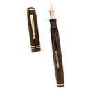 C1930S CARTER'S MOTTLED RED STANDARD STREAMLINE FOUNTAIN PEN RESTORED OFFERED BY ANTIQUE DIGGER