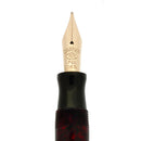 C1930S CARTER'S MOTTLED RED STANDARD STREAMLINE FOUNTAIN PEN RESTORED OFFERED BY ANTIQUE DIGGER