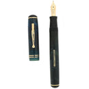RARE C1930S OVERSIZED CARTER'S STREAMLINE BLUE MARBLED FOUNTAIN PEN RESTORED OFFERED BY ANTIQUE DIGGER