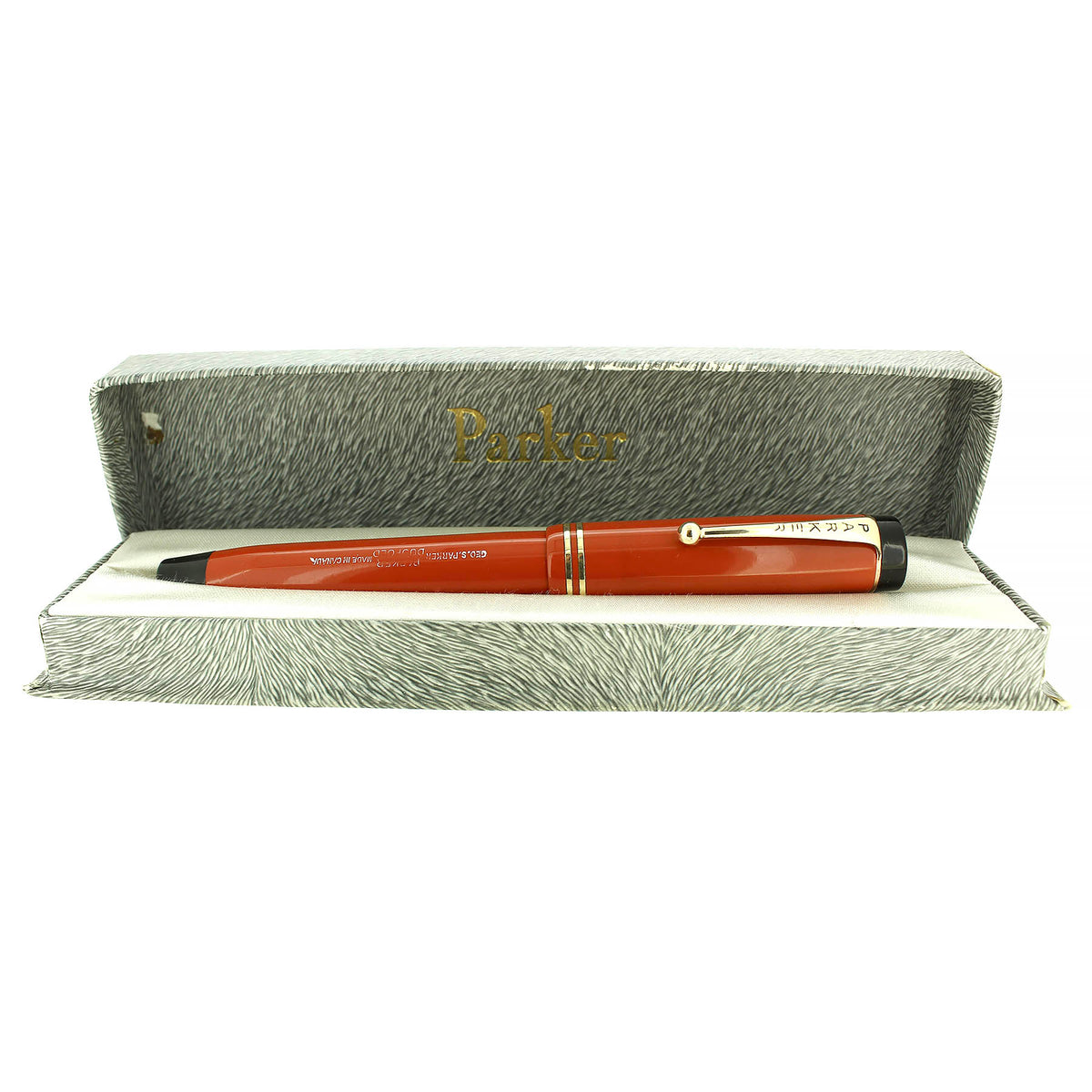 C1931 PARKER SENIOR STREAMLINE DUOFOLD MADE IN CANADA FOUNTAIN PEN RES