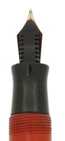 C1930 PARKER STREAMLINE DUOFOLD JR LACQUER RED FOUNTAIN PEN RESTORED OFFERED BY ANTIQUE DIGGER