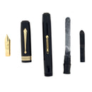 SCARCE 1930 WATERMAN PATRICIAN BLACK HARD RUBBER FOUNTAIN PEN RESTORED EXCELLENT OFFERED BY ANTIQUE DIGGER