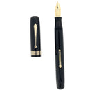 SCARCE 1930 WATERMAN PATRICIAN BLACK HARD RUBBER FOUNTAIN PEN RESTORED EXCELLENT OFFERED BY ANTIQUE DIGGER