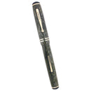 C1930S CARTER'S GREY STRIATED STREAMLINE STANDARD FOUNTAIN PEN RESTORED OFFERED BY ANTIQUE DIGGER