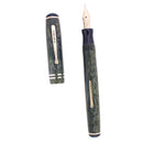 C1930S CARTER'S GREY STRIATED STREAMLINE STANDARD FOUNTAIN PEN RESTORED OFFERED BY ANTIQUE DIGGER