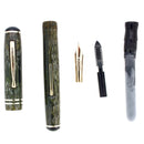 C1930S CARTER'S GREY STRIATED STREAMLINE STANDARD FOUNTAIN PEN RESTORED OFFERED BY ANTIQUE DIGGER