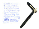 CIRCA 1932 CONKLIN OVERSIZE NOZAC BLACK 7M WORD GAUGE V-LINE BARREL FOUNTAIN PEN RESTORED OFFERED BY ANTIQUE DIGGER