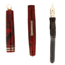 SCARCE CIRCA 1932 WAHL EVERSHARP EQUI-POISED FLAMINGO RINGTOP FOUNTAIN PEN RESTORED OFFERED BY ANTIQUE DIGGER