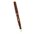 SCARCE CIRCA 1932 WAHL EVERSHARP EQUI-POISED FLAMINGO RINGTOP FOUNTAIN PEN RESTORED OFFERED BY ANTIQUE DIGGER