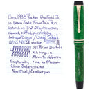 CIRCA 1933 PARKER DUOFOLD JR STREAMLINE JADE FOUNTAIN PEN RESTORED NEAR MINT OFFERED BY ANTIQUE DIGGER