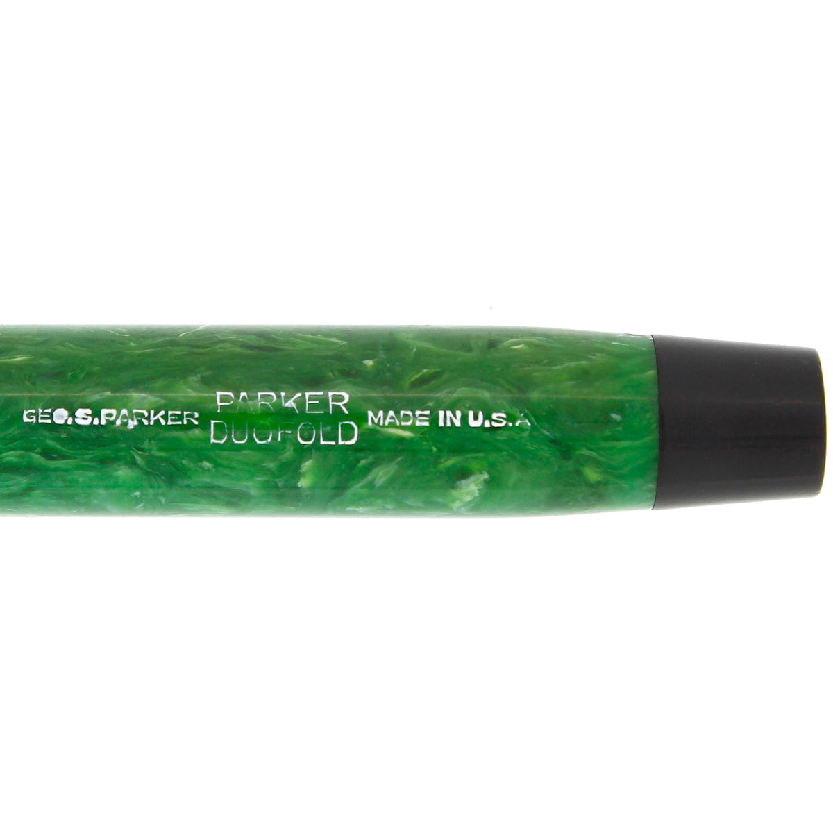 CIRCA 1933 PARKER DUOFOLD JR STREAMLINE JADE FOUNTAIN PEN RESTORED NEA