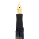 1933 WATERMAN 32 BLUE & CREAM CELLULOID 14K SEMI-FLEX NIB FOUNTAIN PEN RESTORED OFFERED BY ANTIQUE DIGGER