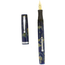 1933 WATERMAN 32 BLUE & CREAM CELLULOID 14K SEMI-FLEX NIB FOUNTAIN PEN RESTORED OFFERED BY ANTIQUE DIGGER