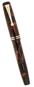 CIRCA 1934 PARKER JR STREAMLINE DUOFOLD BURGUNDY BLACK FOUNTAIN PEN RESTORED OFFERED BY ANTIQUE DIGGER