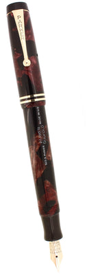 CIRCA 1934 PARKER JR STREAMLINE DUOFOLD BURGUNDY BLACK FOUNTAIN PEN RESTORED OFFERED BY ANTIQUE DIGGER