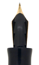 CIRCA 1934 PARKER JR STREAMLINE DUOFOLD BURGUNDY BLACK FOUNTAIN PEN RESTORED OFFERED BY ANTIQUE DIGGER