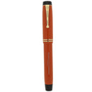 1934 PARKER SENIOR STREAMLINE ORANGE DUOFOLD FOUNTAIN PEN RESTORED NEAR MINT OFFERED BY ANTIQUE DIGGER