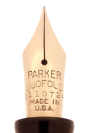 1934 PARKER ORANGE DUOFOLD SENIOR STREAMLINE FOUNTAIN PEN& PENCIL SET RESTORED OFFERED BY ANTIQUE DIGGER