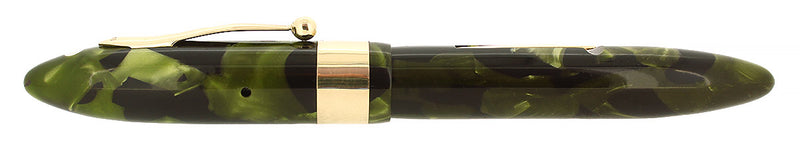SCARCE C1934 SHEAFFER SHORTY BALANCE MARINE GREEN AUTOGRAPH FOUNTAIN PEN RESTORED OFFERED BY ANTIQUE DIGGER