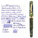 CIRCA 1935 WAHL EVERSHARP DORIC GREEN SHELL PLUNGER FILLER 14K F-BBB (1.90MM FLEX) FOUNTAIN PEN RESTORED OFFERED BY ANTIQUE DIGGER