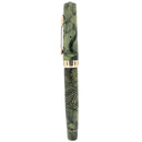 CIRCA 1935 WAHL EVERSHARP DORIC GREEN SHELL PLUNGER FILLER 14K F-BBB (1.90MM FLEX) FOUNTAIN PEN RESTORED OFFERED BY ANTIQUE DIGGER