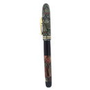 CIRCA 1936 CONKLIN NOZAC GREY & RED MARBLED FOUNTAIN PEN RESTORED OFFERED BY ANTIQUE DIGGER