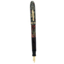 CIRCA 1936 CONKLIN NOZAC GREY & RED MARBLED FOUNTAIN PEN RESTORED OFFERED BY ANTIQUE DIGGER