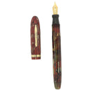 CIRCA 1936 CONKLIN NOZAC RED PEARL PISTON FILLER FOUNTAIN PEN RESTORED OFFERED BY ANTIQUE DIGGER