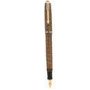 1936 PARKER GOLDEN WEB DOUBLE JEWEL VACUMATIC FOUNTAIN PEN RESTORED OFFERED BY ANTIQUE DIGGER