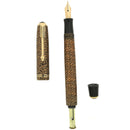 1936 PARKER GOLDEN WEB DOUBLE JEWEL VACUMATIC FOUNTAIN PEN RESTORED OFFERED BY ANTIQUE DIGGER