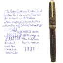 1936 PARKER VACUMATIC OVERSIZE GOLDEN PEARL DOUBLE JEWEL FOUNTAIN PEN RESTORED OFFERED BY ANTIQUE DIGGER