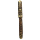 1936 PARKER VACUMATIC OVERSIZE GOLDEN PEARL DOUBLE JEWEL FOUNTAIN PEN RESTORED OFFERED BY ANTIQUE DIGGER