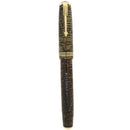 1936 PARKER VACUMATIC OVERSIZE GOLDEN PEARL DOUBLE JEWEL FOUNTAIN PEN RESTORED OFFERED BY ANTIQUE DIGGER