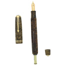 1936 PARKER VACUMATIC OVERSIZE GOLDEN PEARL DOUBLE JEWEL FOUNTAIN PEN RESTORED OFFERED BY ANTIQUE DIGGER