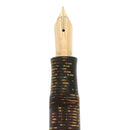 1936 PARKER VACUMATIC OVERSIZE GOLDEN PEARL DOUBLE JEWEL FOUNTAIN PEN RESTORED OFFERED BY ANTIQUE DIGGER