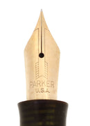 1936 PARKER VACUMATIC SENIOR EMERALD PEARL FOUNTAIN PEN SCARCE OFFERED BY ANTIQUE DIGGER