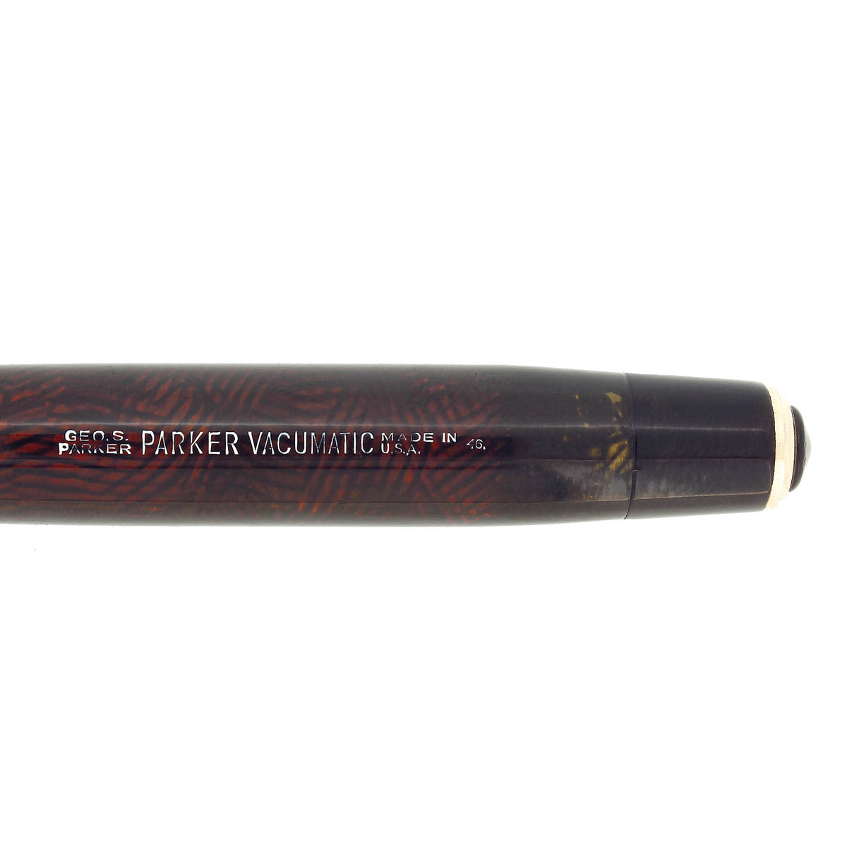 RARE 1936 PARKER VACUMATIC RETICULATED WEB DOUBLE JEWEL FOUNTAIN PEN R