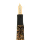 1936 PARKER GOLDEN WEB DOUBLE JEWEL VACUMATIC FOUNTAIN PEN & PENCIL SET RESTORED OFFERED BY ANTIQUE DIGGER