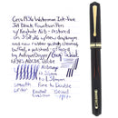 CIRCA 1936 WATERMAN DE LUXE INK-VUE JET BLACK 14K KEYHOLE FLEX NIB FOUNTAIN PEN RESTORED OFFERED BY ANTIQUE DIGGER