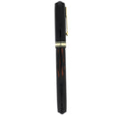 CIRCA 1936 WATERMAN DE LUXE INK-VUE JET BLACK 14K KEYHOLE FLEX NIB FOUNTAIN PEN RESTORED OFFERED BY ANTIQUE DIGGER